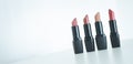 Set of professional lipsticks Royalty Free Stock Photo