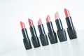 Set of professional lipsticks Royalty Free Stock Photo