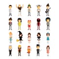 set of professional people. Vector illustration decorative design Royalty Free Stock Photo