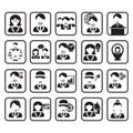 set of professional people. Vector illustration decorative design Royalty Free Stock Photo