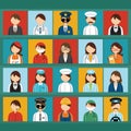 set of professional people. Vector illustration decorative design Royalty Free Stock Photo