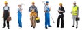 Set of professional workers people Royalty Free Stock Photo