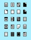 Set of program file formats icons,File extensions vector Royalty Free Stock Photo