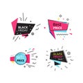 Set promotional stickers, banners, discount labels. Special offers, mega promo. Royalty Free Stock Photo