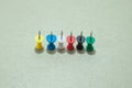 Set of push pins