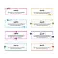 Set of quote box frames