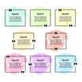 Set of quote box frames