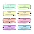 Set of quote box frames
