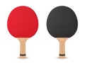 Set of racket for table tennis playing vector illustration realistic equipment for ping pong