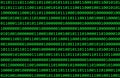 Set of random binaries captured with green tinting filter applied