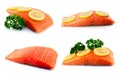 Set Of Raw Salmon Fillet