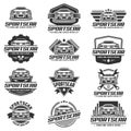 A set of Sports Car Logo template or icon