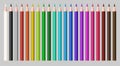 Set of a real color wood pencil