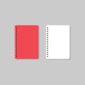 Set of realistic note book template vector illustration