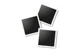 Set of realistic square frames, Vector Photo frame mockup design. Vector frames photo collage on white background Royalty Free Stock Photo