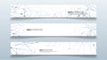 set rectangular banner background. modern abstract vector design Royalty Free Stock Photo