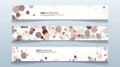 set rectangular banner background. modern abstract vector design Royalty Free Stock Photo