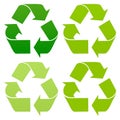 Set of recycle icons