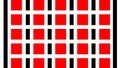 Set of red and black barcode labels