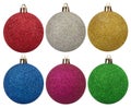 Glitter spheres with metallic effect. Sparkle decorative template