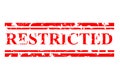 Set red rubber stamp effect restricted