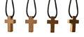 Set of religious crosses in various views