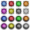 Remove from calendar glossy button set