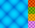 Set of repeatable square patterns in 5 distinct colors