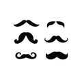 Set of retro and classic mustaches