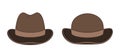 Set of retro hats vector
