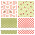 Set of retro patterns 2 Royalty Free Stock Photo