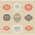 Set of retro style labels Royalty Free Stock Photo