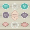 Set of retro style labels Royalty Free Stock Photo