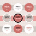 Set of retro style labels Royalty Free Stock Photo