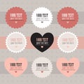 Set of retro style labels Royalty Free Stock Photo