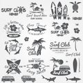 Set of retro vintage badges and labels. Royalty Free Stock Photo