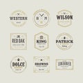 Set of Retro Vintage Hipster Logo Sign Emblem Design