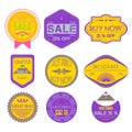 Set of Ribbons, Stickers, Labels. Vector.Set of Ribbons, Sticker Royalty Free Stock Photo