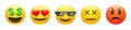 Set of rich, dead, angry, thug life emoticon