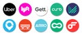 Set of ridesharing apps