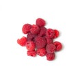 Set of Ripe raspbarry on white background Royalty Free Stock Photo