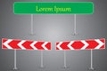 Set of road signs eps10 vector illustration