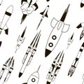 Set of rockets pattern