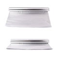 Set of roll of aluminium foil paper over isolated white background Royalty Free Stock Photo