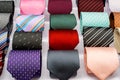 Set of rolled up neck ties Royalty Free Stock Photo