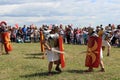 A set of Romans in fight