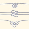 Set of rope borders