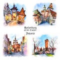 Set of Rothenburg ob der Tauber, Bavaria, Germany