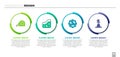 Set Roulette construction, Ground, Gear wheels and earth and Tacheometer, theodolite. Business infographic template