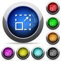 Maximize element button set Royalty Free Stock Photo